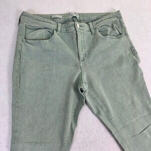 Universal Thread Womens 16/33S Skinny Jeans Green Excellent Mid Rise Stretch